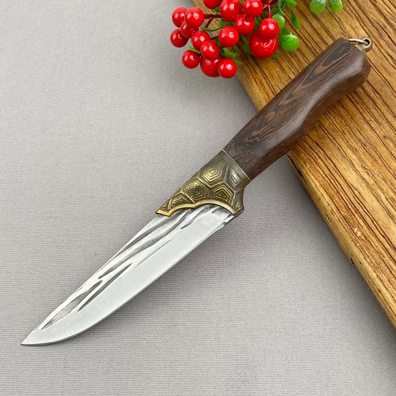 Stainless Steel Boning Knife Forged Full Tang Kitchen Chef Knives Meat Cleaver Butcher Knife Fish Knife with Wood Handle Tools