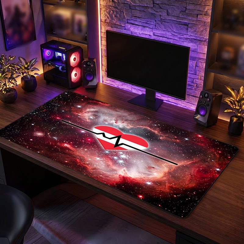 Austria Football Crest Mouse Pad, Extended Non Slip Rubber Desk Mat for Gaming Office Laptop Fan Gift