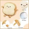Toast Bread Pillow Funny Food Plush Toy Pillows Small Cute Stuffed Plush Toast Sofa Pillow (toast Bread,golden)