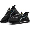 JB9191 Factory Sourcing New Breathable Mesh Safety Shoes Comfortable Slip Resistant Safety Shoes   Men Black Sports Shoes