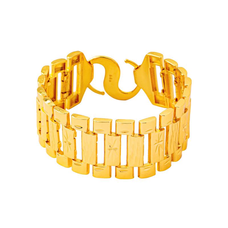 Bracelet Chinese Trendy Rice Pattern Men's Tank Chain Bracelet