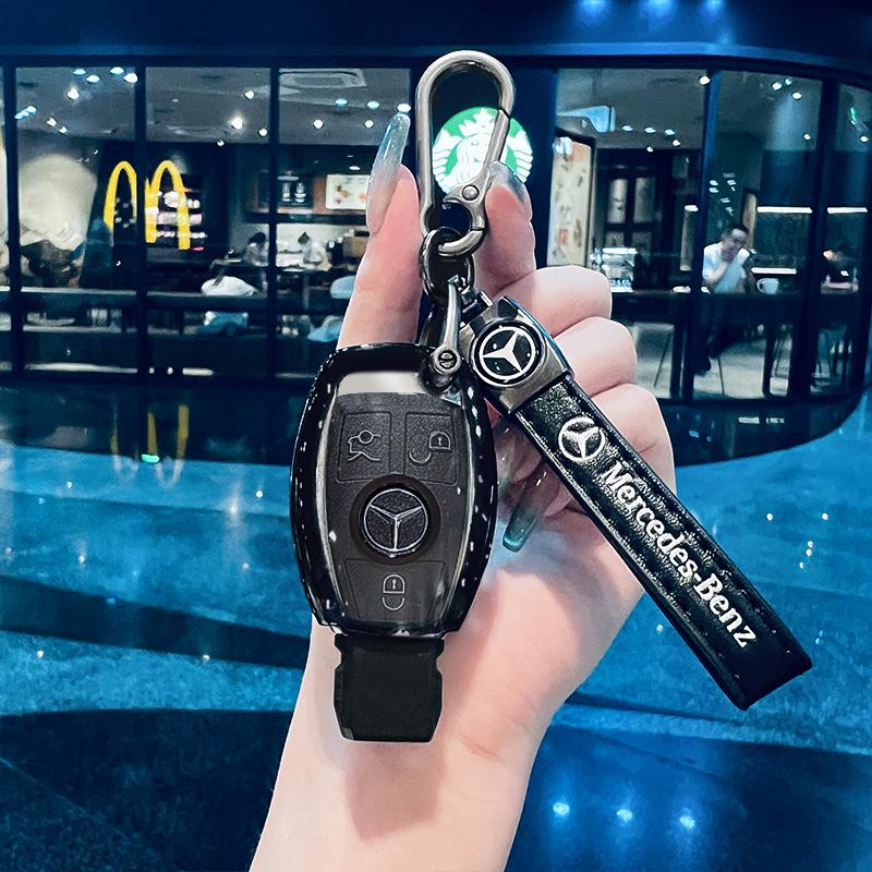 RPO5   Car Zinc Alloy Key Case Bag Metal Key Shell For Mercedes-Benz AMG C-Class S-Class GLC EQE EQS W223 X254 V297 V295 W206 S206 X206