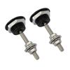 Universal Push Button Billet Quick Release Fasteners Set for Racing Car Front Bumper, Hood Pin, Engine Bonnet Lock, Latch Clip Body Kit