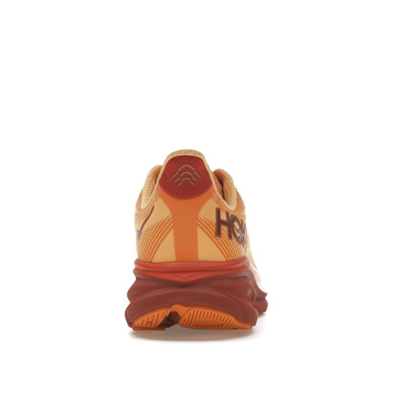 HOKA Clifton 9 Amber Haze Sherbet Men Sneakers Orange 1127895-AHSH