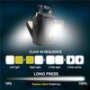 Double Sided COB Flashlight USB Rechargeable Keychain Light Torch Work Light Multifunctional 90° Rotation Camping Repair Lantern