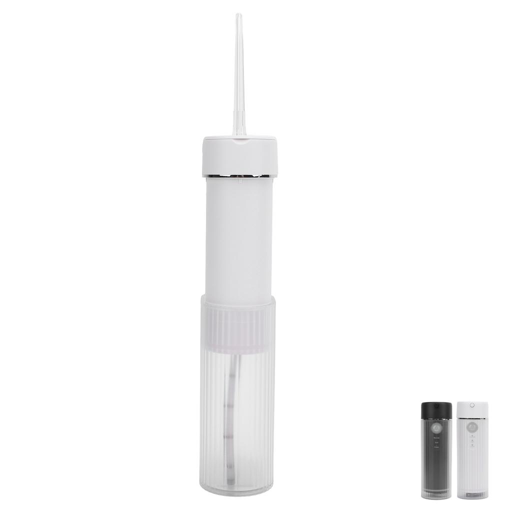 Mini Water Dental Irrigator IPX7 Water Resistant 190 ML Expandable Tank 130PSI 3 Mode Water Teeth Cl