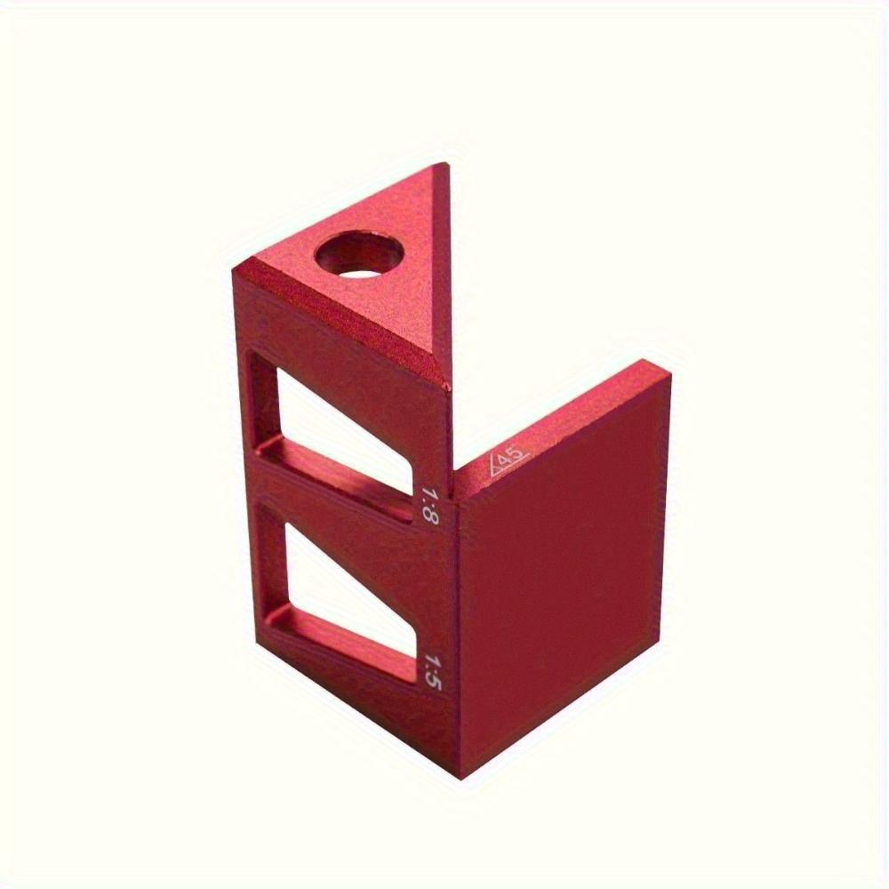 45/90 Degree Center Finder Woodworking Square Dovetail Jig - Multifunctional Marking Gauge, Aluminum Alloy Center Scribe Ruler