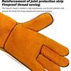 Cowhide Soldering Gloves Flame-retardant Welding Gloves New Labor Gloves