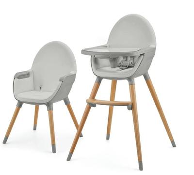 Kinderkraft FINI 2 Krzesełko Do Karmienia 2w1 Grey