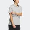 Adidas Logo Polo Shirt Quick-Dry Outdoor Sports Short Sleeve Men Tops Metallic-Grey IC4415
