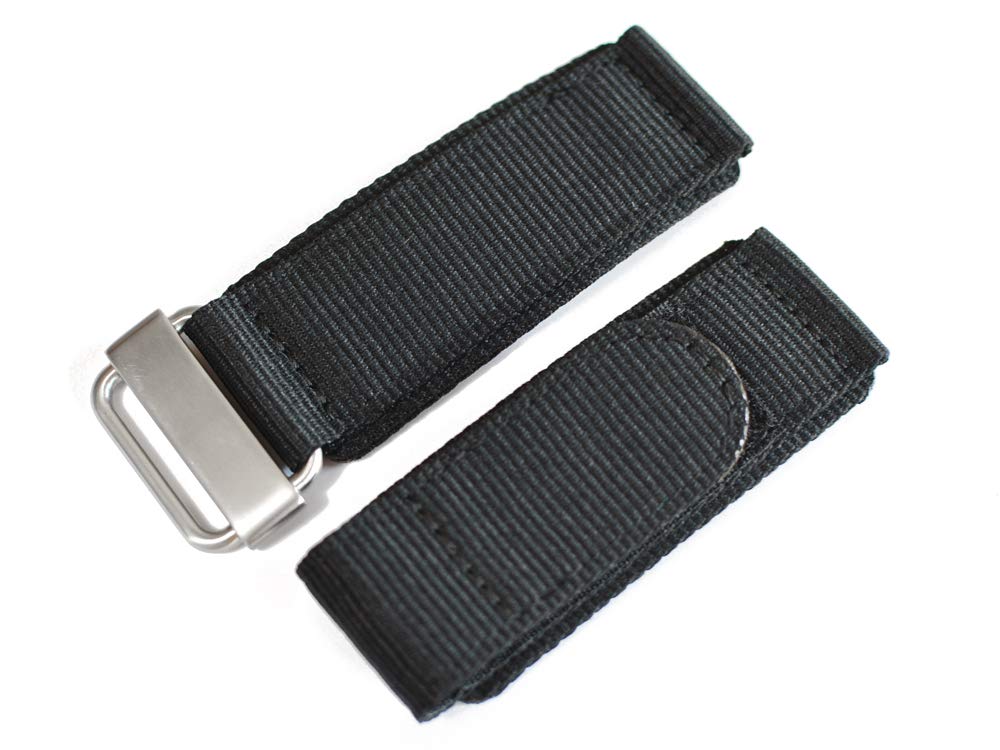

[Import King Original] Watch Parts - Compatible with Bell & Ross BR01, BR03, BR-X1 - Nylon Strap, Aftermarket Velcro Strap, Black, 24mm
