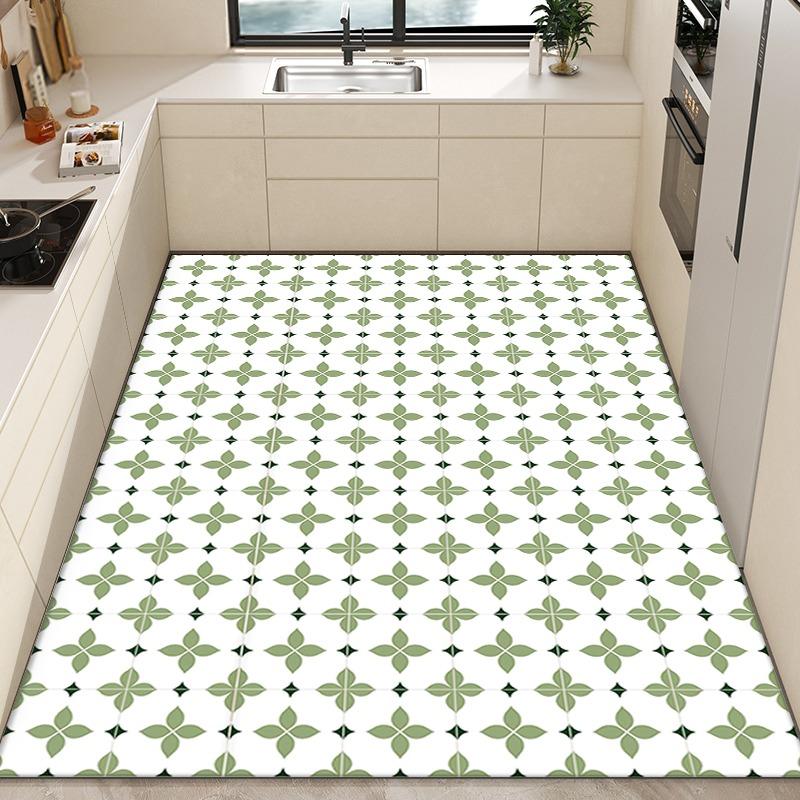 

Kitchen Carpet Anti-slip Oil-proof Waterproof PVC Floor Mat Large Area Rug for Home Decoration Alfombra De Cocina 50x80cm