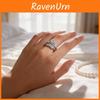 Elegant Heart Diamond Ring Set With Cross Design For Wedding And Anniversary Gifts