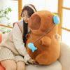 Capybara Headphones Plush Pillow: Adorable Sleeping Doll & Birthday Gift