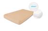 Premium jersey fitted sheet 190x210, 200x220x20 dark beige_16 matex