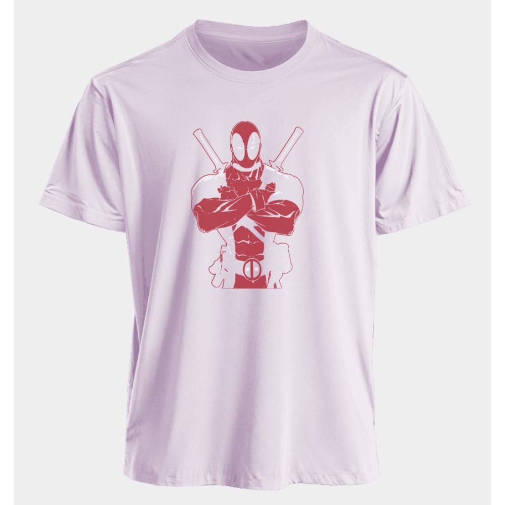 Men's and Women's T-shirts Deadpool Summer American Spring and Fall Basic Oversized Sporty Punk Short-sleeved Shirts