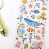 6Sheets Gold Foil Embossed Sticker Clear Cartoon PVC Resin Decorative Sticker for Journal Notebook Scrapbooking Supplies
