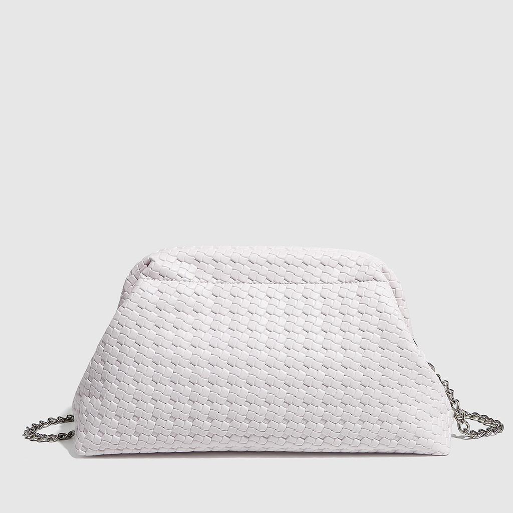 IELGY Fashionable Trendy Shell Bag Shoulder Diagonal Chain Bag Woven