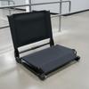 4 Pieces Steel Frame Stadium Chair Pull Cord Foldable Stadium Chair Portable Bleacher Seat For Sports Events Outdoor