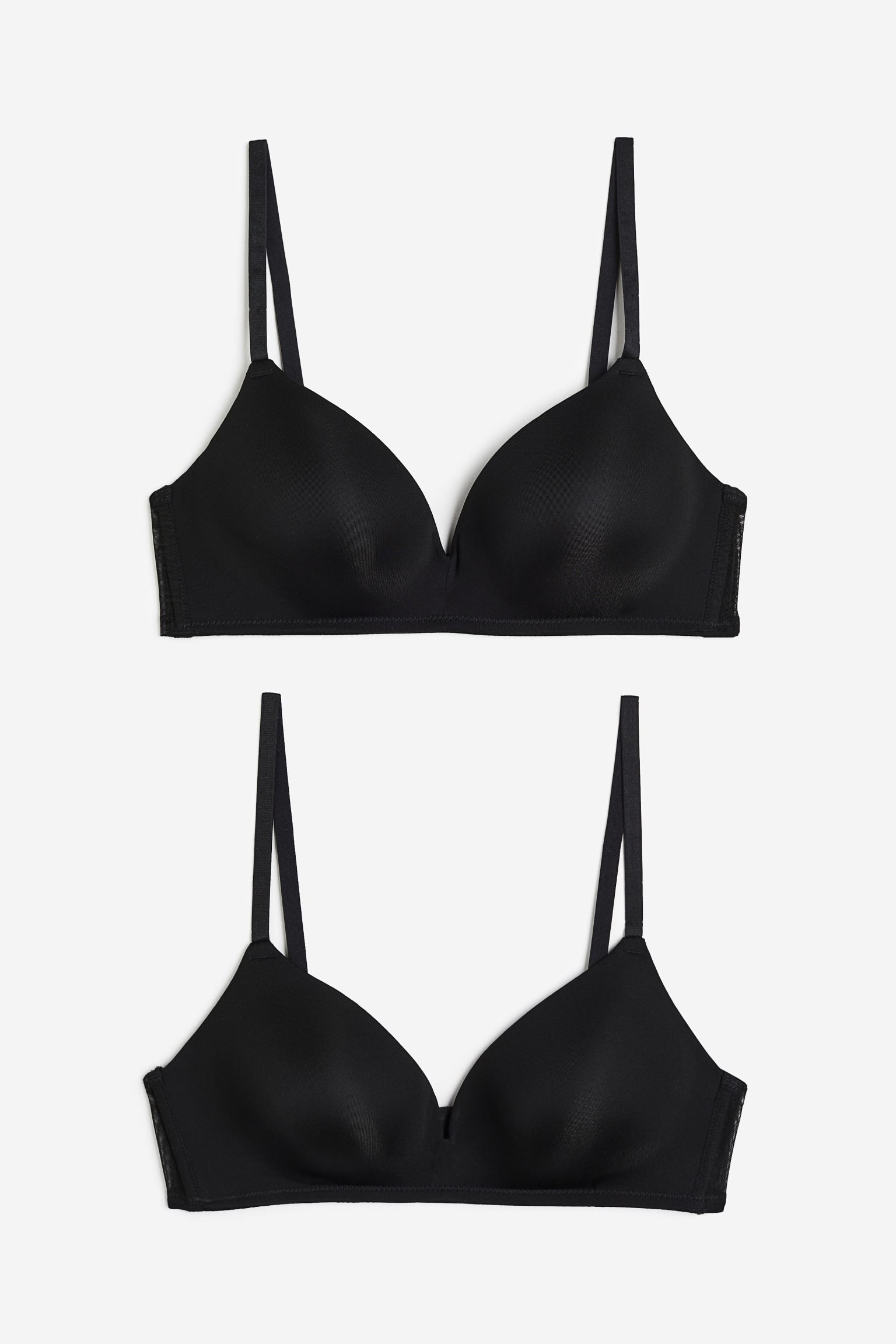 

2-pack padded microfibre bras