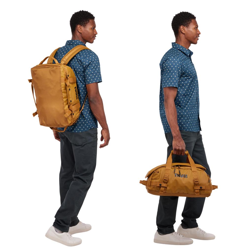 Thule Chasm Duffel 30L Heavy Duty Weather Resistant Lockable Zipper Pull Golden 1.2kg