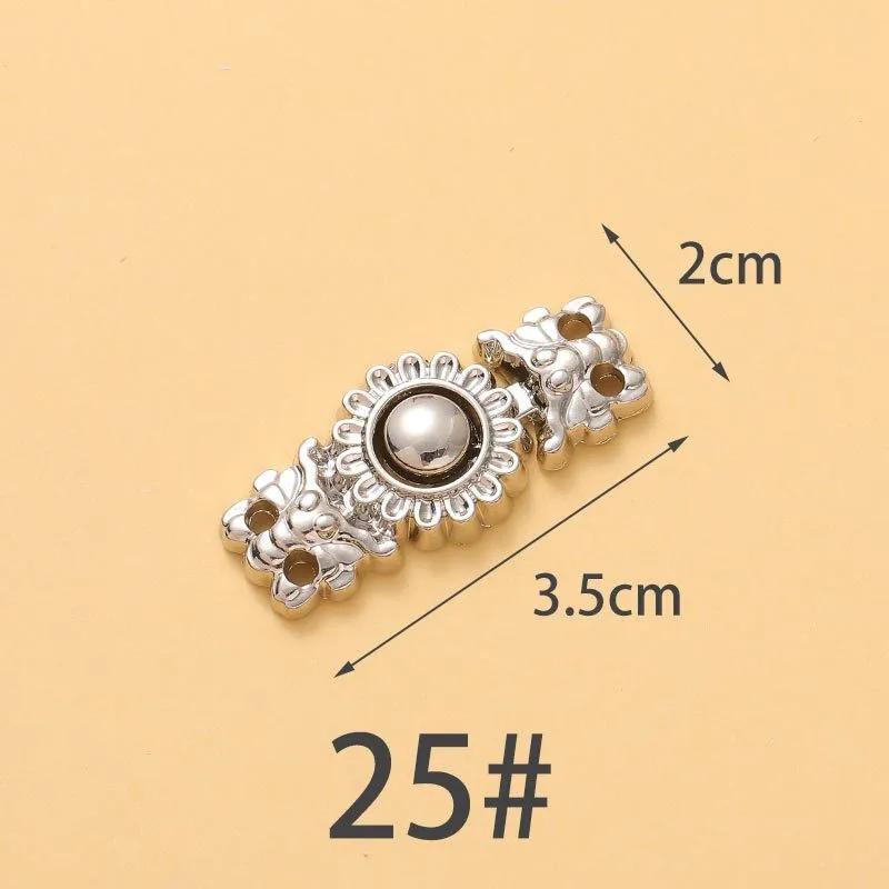 1-4Pairs Women Brooch Set Tighten Waist Button for Women Skirt Pants Jeans Adjustable Waist Clip Metal Pins Clothing Accessories