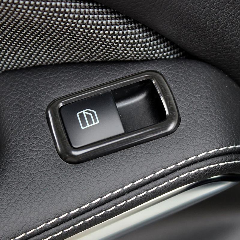 Car Window Glass Lifting Button Panel Frame Stainless Steel Sticker For Mercedes Benz A B C E G CLA CLS GLE GLA GLK ML GL Class
