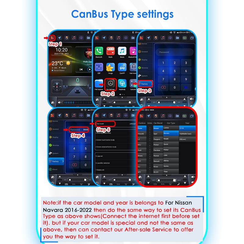 OSSURET 9.7 Display Screen Carplay Android for Nissan Navara 2016-2022 NP300 WiFi Car Multimedia Player Intelligent Screen Video Navigation Radio GPS