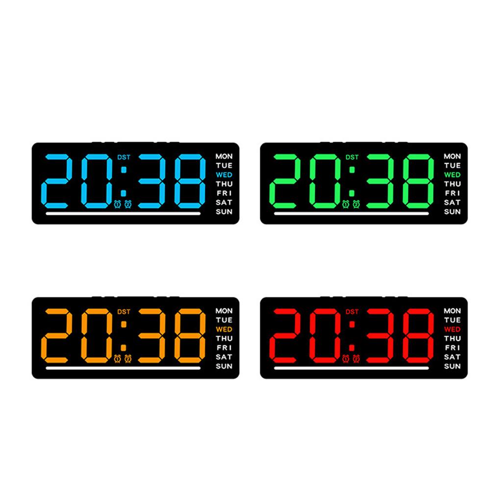 LED Digital Clock Featuring 12/24Hour Format And Automatic Night Modes Alarm Clock Perfect For Home Or Desk Use
