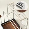 Stainless Steel Knife Holder Multi Function Kitchen Organizer for Knives and Cutting Boards Countertop Storage Rack with Utensil Storage Space