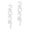 Rhinestone 2027 Digital Earrings Elegant Stud Earrings Happy New Year Earrings  Daily