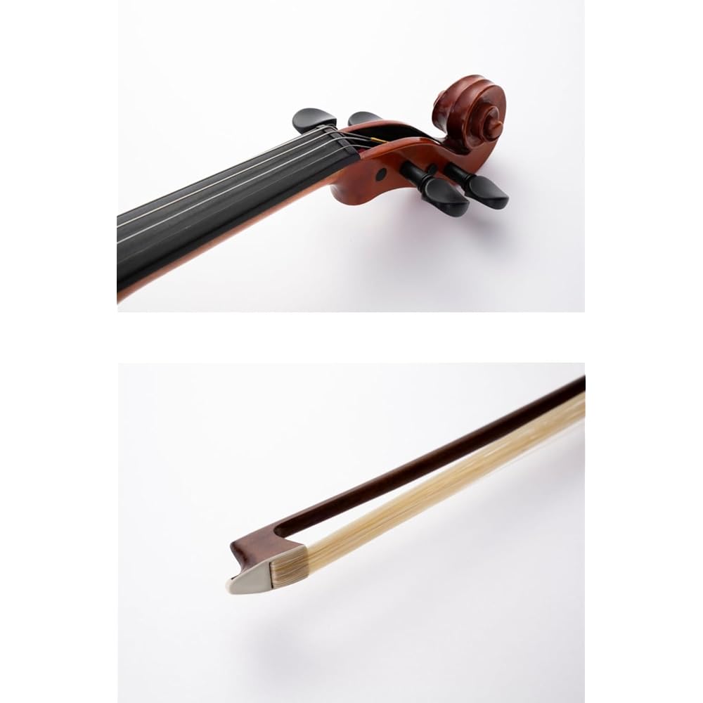 Yamaha Braviol V5SCC 4/4 Violin Set for Beginners, Handcrafted, Lightweight Case, Bow, and Rosin