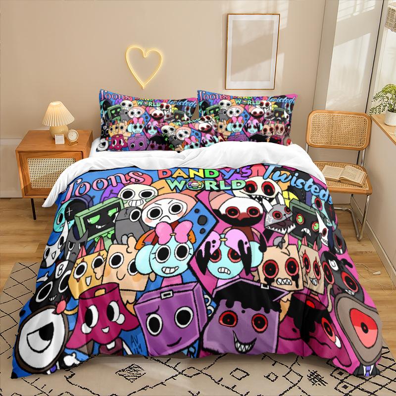 

Анимационный Сериал 3D Цифровая Печать Комплект Постельного Белья из Трех Предметов Простыня Пододеяльник 90 * 200 two-piece set