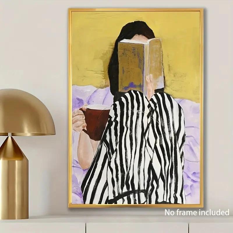 Vintage Abstract Female Portrait Print Modern Art Home Living Room Bedroom Bathroom Canvas Painting Wall Art Decor