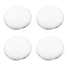 Artificial Wool Polishing Pads 4pcs 5inch for Buffing For Cleaning and Dust Removal with Soft Synthetic Fibers