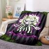 1 Stück Beetlejuice, Ghostbusters Decke Polyesterfaser, Ganzjahreskomfort für Sofa, Bett, Büro, Auto, Camping, Ideale Heimdekoration & Geschenk, Bürokomfort