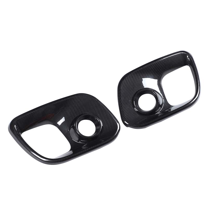 Real Carbon Fiber For Abarth 595 695 2017 2018 2019 2020 2025 2025 2025 2025 Sticker LHD RHD Car Front Fog Lamp Cover 1Pair