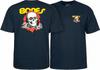 Camiseta de Skateboard Powell Peralta BONES RIPPER AZUL MARINO