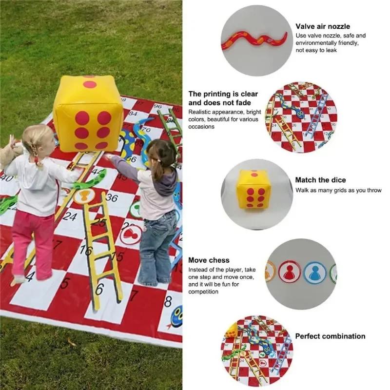 Portable Game Playmat Children Waterproof Snake Ladder Chessboard Activity Map Game Set Toy Outdoor Picnic Carpet Mat For Baby