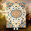 Bohemian Style Pattern Printed Blanket for Sofa Bed Travel Camping Living Room Office Conditioning Blanket for All Seasons Gifts