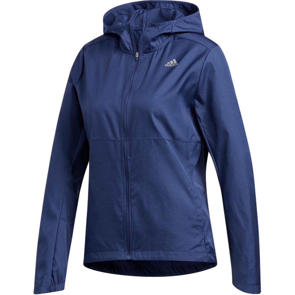Adidas Own The Run Hooded Zip Sports Jacket Women Jackets Tech-Indigo FL7264