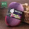 100g Wool Yarn Dye Rainbow Wool Flower Gradient Medium Thick Stick Needle Wool Hand Knitting Hat Coat Scarf Line
