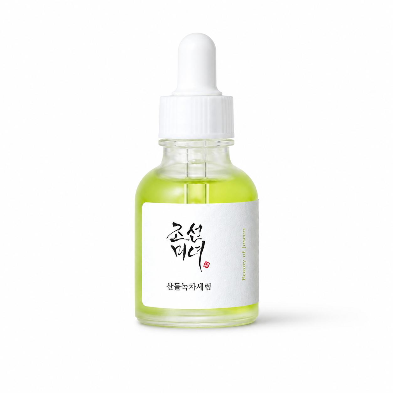 Green Tea Panthenol Calming Serum, Soothing & Redness-Reducing Facial Serum, 30ml