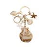 Beach Keychain Pendant Imitation Shell Conch Starfish Design Handbag Pendant Keyring Bag Charm Wallet Accessory