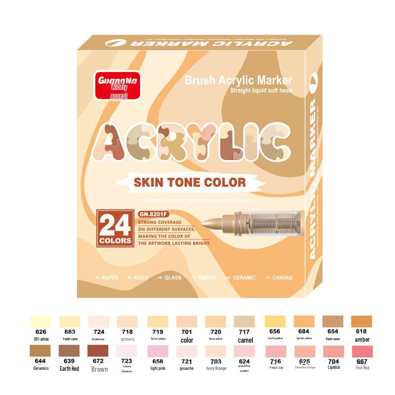 Rotulador acrílico de punta suave de 72/120 colores para arte, pintura a mano y grafiti.