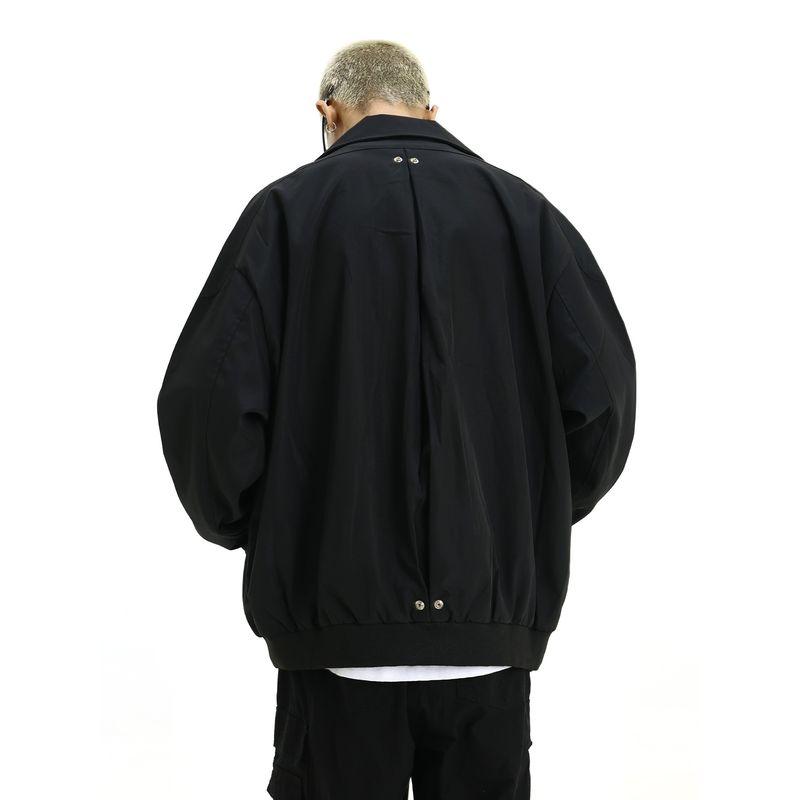 American Fashion Brand Design Sense Lapel Jacket Men's High Street Retro All-Match High Street Cargo Couple Loose Casual Outerwear