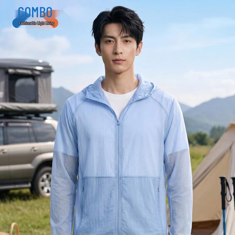 

Men s Summer Old Money Style Hooded Cooling Sun Protection Jacket L