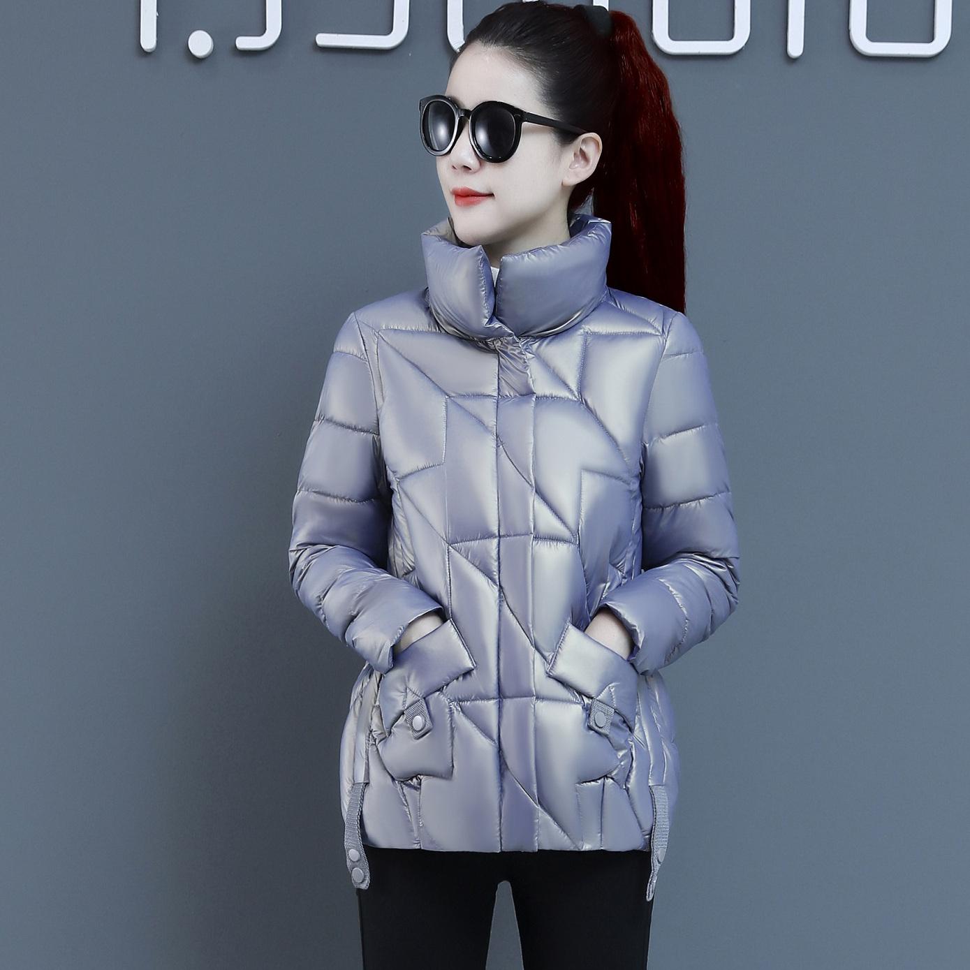 

Легкая и тонкая теплая хлопковая куртка с воротником-стойкой нового стиля, не требующая стирки 4XL