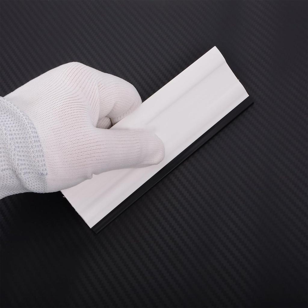 YAZZT Car Film Squeegee White Rubber Squeegee Set of Wiper Spatula Window Film Rubber Wrapping Sheet for Car Window Car Privacy Squeegee Air Spatula,