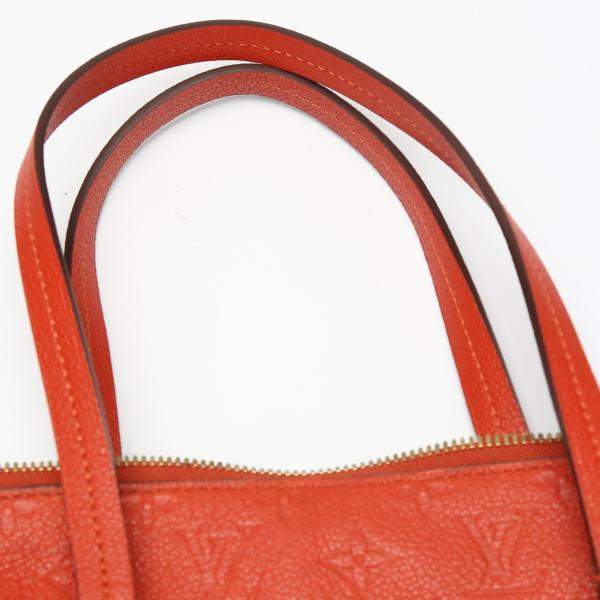LOUIS VUITTON Ann Platt Monogram Tote Bag Monogram Empreinte Red Women M50048 Used